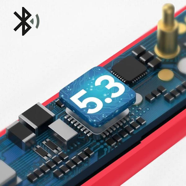 Trådlösa hörlurar - DEFUNC - True Audio - 30h batteritid - Bluetooth 5.3 - IPX4 Röd