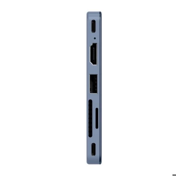 USB-C-monipistoliitin MacBook Neo HDMI 4K:lle, kaksoisliitin Satechi Indigo
