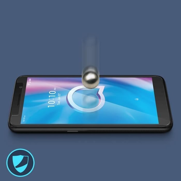 Skärmskydd - Alcatel - 1B 2020 - Härdat glas 9H - Transparent - Anti-fingeravtryck Klar vit