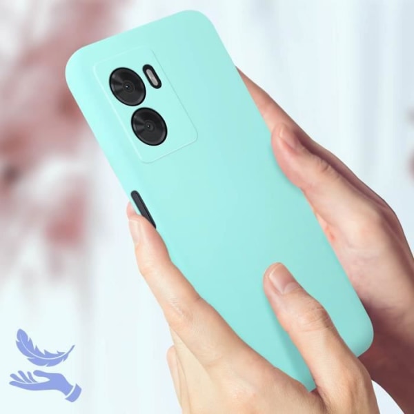 Fodral för Oppo A77, A57 och A57s Halvstyv Soft-touch Fine Turquoise Turkos