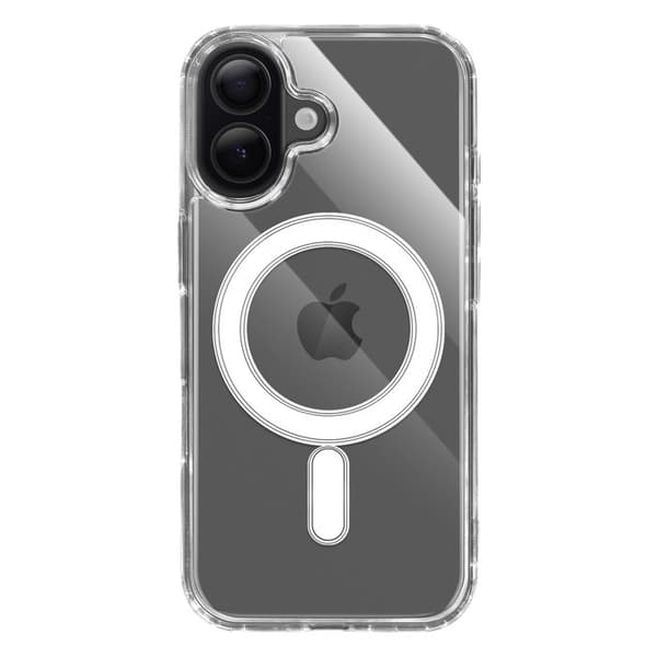 MagSafe Cover - TACTICAL - iPhone 17 - Gennemsigtig - Optimal beskyttelse - Hurtig montering Vit