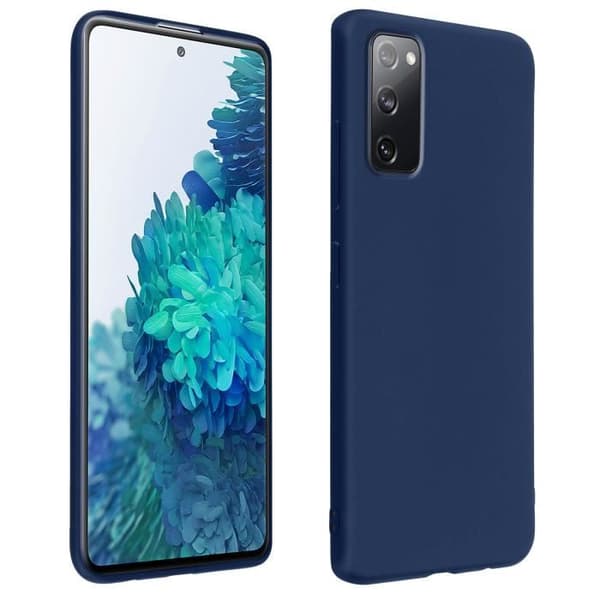 Cover - Samsung - Galaxy S20 FE - Flexible - Shockproof - Matte Finish Midnight Blue Blå