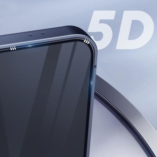 Skærmfilm - AVIZAR - Galaxy S24 Plus - 5D hærdet glas - Anti-ridse - Fuld lim sort Svart