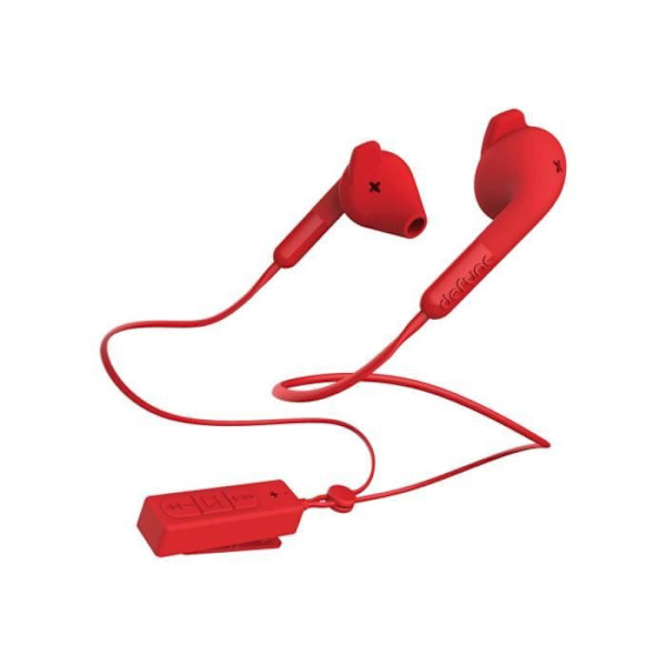 Kuulokkeet - DeFunc - BT Hybrid - Langaton - Bluetooth - Punainen - Kuuloke Röd