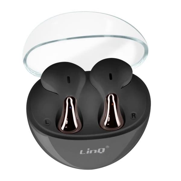 Bluetooth hovedtelefoner - LINQ - In-ear - 5H Batteritid - Svedresistent Svart