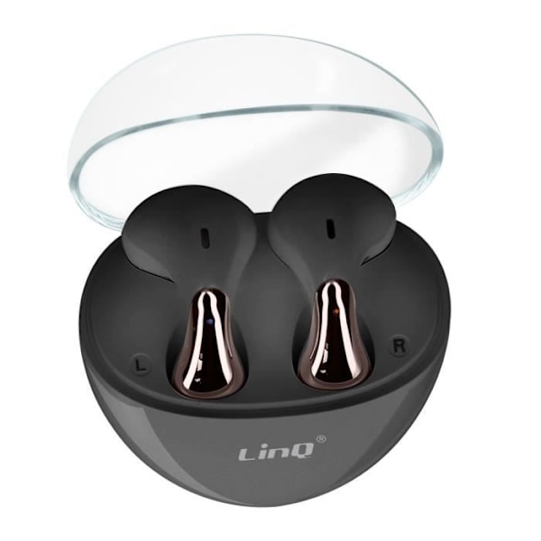 Bluetooth-kuulokkeet - LINQ - Water Drop Design - In-ear - 5H Akunkesto - Musta Svart
