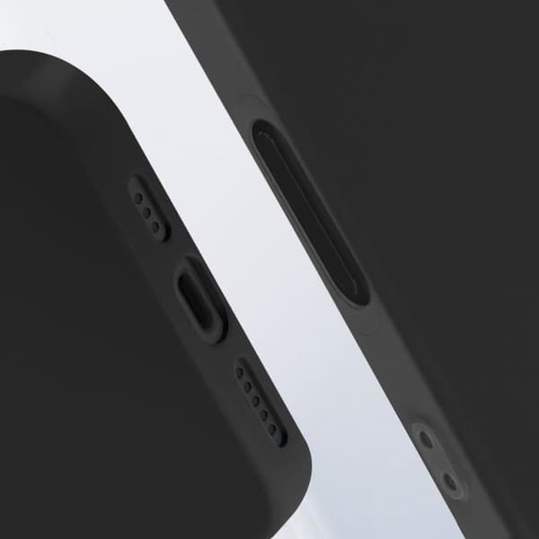 iPhone 16 Plus - AVIZAR - Musta - Puoli-jäykkä - Silikoni geeli - Yhteinen Svart
