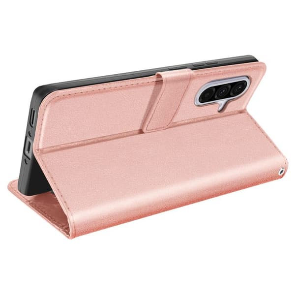 Plånboksfodral för Galaxy A37 med handledsrem och ställfunktion Mayaxess Roséguld Ros