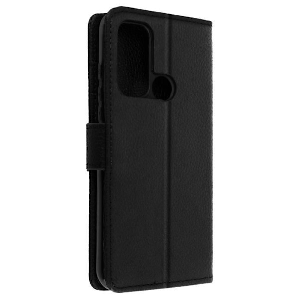 Hus - AVIZAR - Moto G60s - Simulerat läder med struktur - Portföljsnibb - Svart Svart