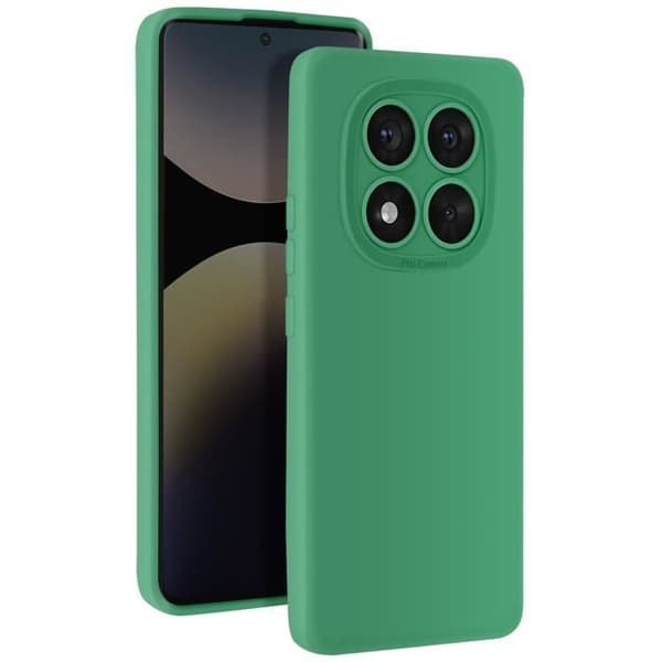 Coque - Xiaomi - Redmi Note 14 Pro/Pro Plus - Mjuk Silikon - Skyddad Kamerabläck - Grön Grön