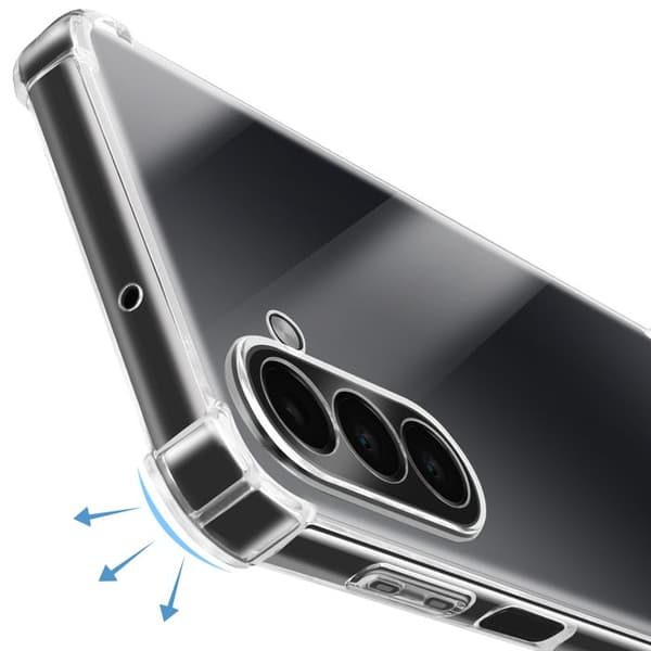 Skal - AVIZAR - Galaxy A17 - Silikon - Transparent - Justerbart snöre Vit