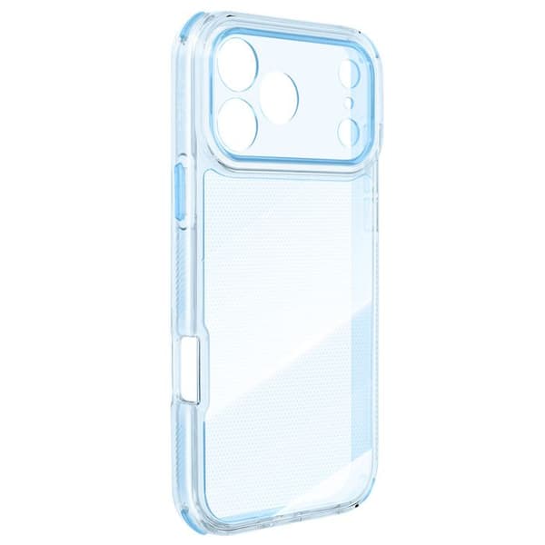 Cover til iPhone 17 Pro Max - AVIZAR - Forstærket - Skridsikker - Tekstureret - Lys blå Blå