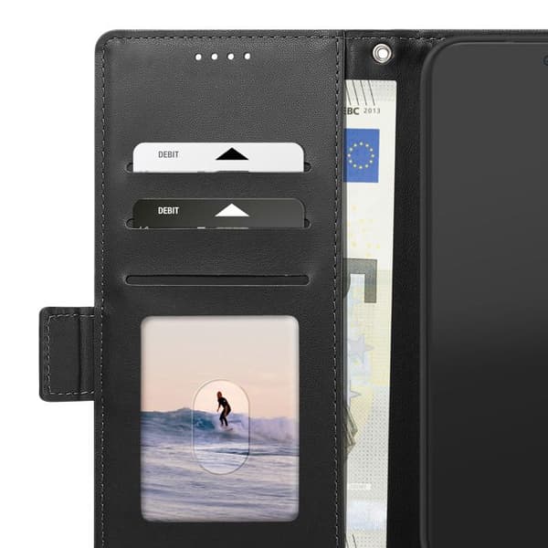 Redmi Note 17 Sarjan Älykäs Kirja -lompakko, jossa tuki, musta Svart