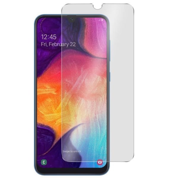 Samsung Galaxy A50 skærmbeskytter hærdet glas 9H stødsikker - gennemsigtig