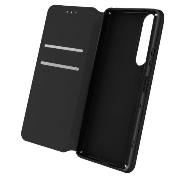 Sony Xperia 1 III Case Flip Lompakko Toiminto Videotuki Musta Musta