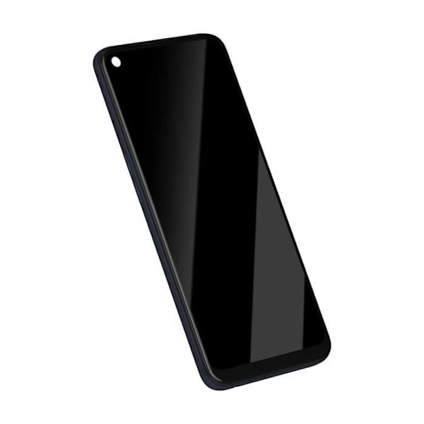 LCD-skärm + pekglas för Oppo A53s - AVIZAR - Svart - Härdat glas - Förmonterat på chassi - Android Svart