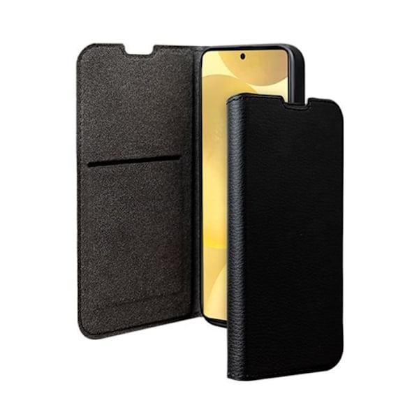 Étui Folio Wallet - BIGBEN - Galaxy S24 FE - Svart - Fällbart Stöd - Helt Skydd Svart