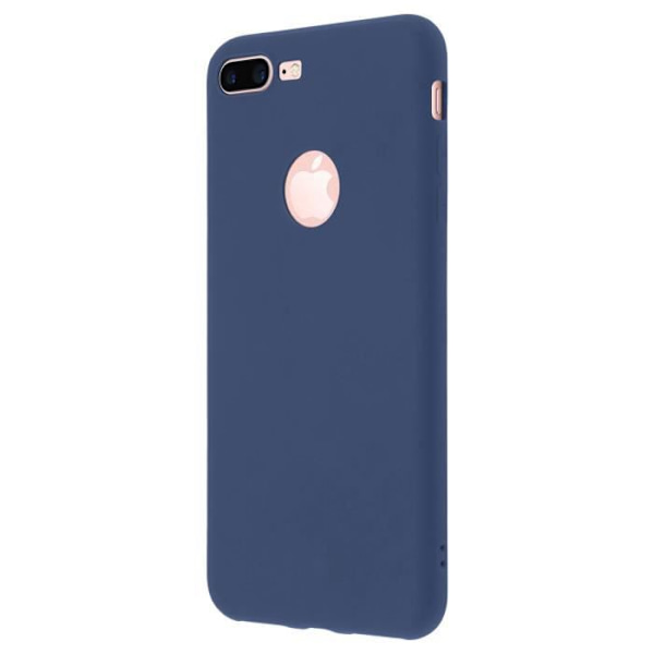 Fodral - FORCELL - iPhone 7 Plus / 8 Plus - Soft Touch - Silikon - Mörknatt Midnattsblå