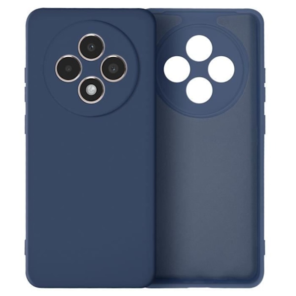 Coque - AVIZAR - Oppo Reno 12F - Semihård - Soft-touch - Antitrace - Mörknatt Blå