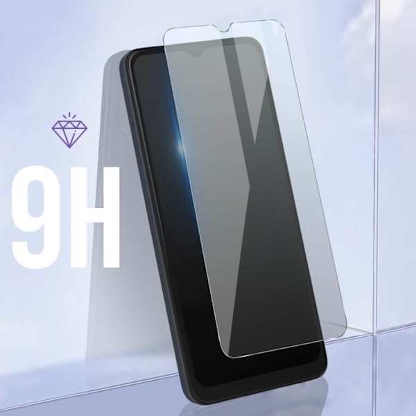 Näytön suojakalvo - AVIZAR - Motorola Moto E13 - 9H karkaistu lasi - Naarmuuntumaton - Helppo asennus Vit