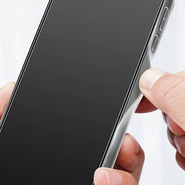 AVIZAR kotelo Samsung Galaxy S23 Plus -puhelimelle - Silikonigeeli ja 9H karkaistu lasi läpinäkyvä Vit