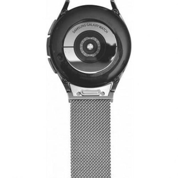 Rannekoru Galaxy Watchille 4/4 Classic/5/5 Pro/6/6 Classic Milanese Steel BigBen Connected Silver Grå