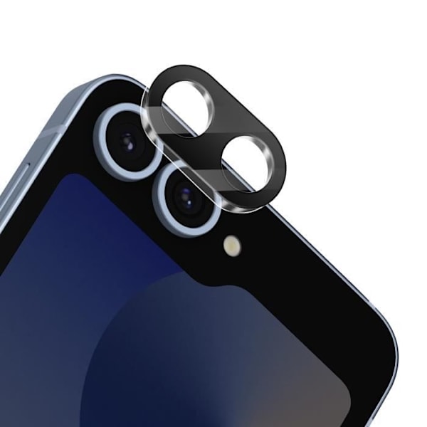 Kamerabeskytter - IMAK - Samsung Galaxy Z Flip 6 - Hærdet glas - Anti-ridse - Ultra-gennemsigtig Svart