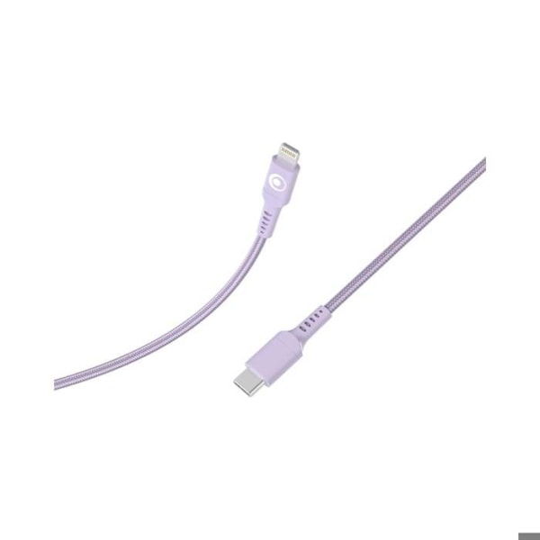 Cabo de Carga e Transferência USB-C / Lightning 3A Power Delivery 60W 1.2m BigBen Connected Violeta