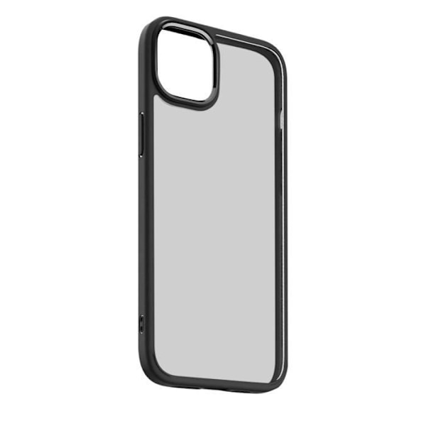 Spigen iPhone 14 Plus Cover - Frosted Back - Sort kontur - Stødsikker - Ultra Hybrid Series