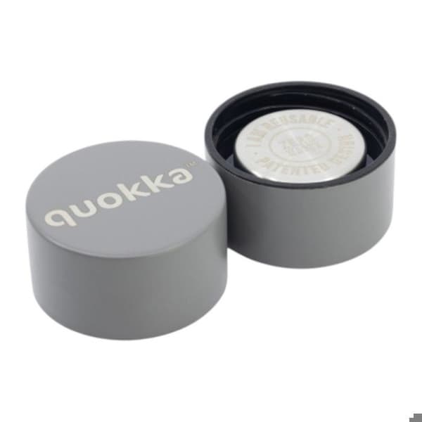 Isolationsflaske - QUOKKA - 510 ml - Rustfrit stål - Vakuumisolering - Grå grå