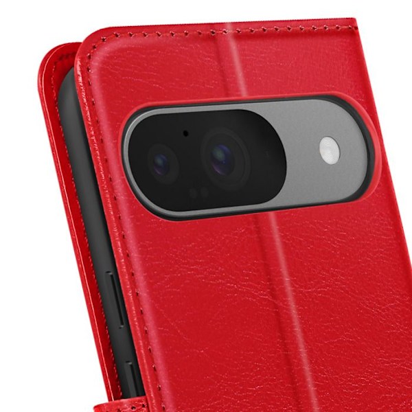 Étui för Google Pixel 9 och 9 Pro Plånbok med Handrem Mayaxess Röd Röd