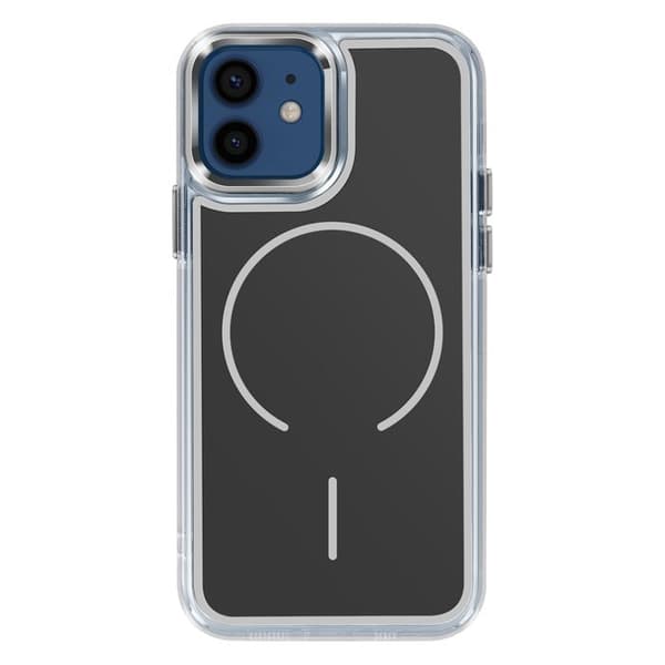 MagSafe-cover til iPhone 12 / 12 Pro Ultra Forstærket Bi-materiale Sort Svart