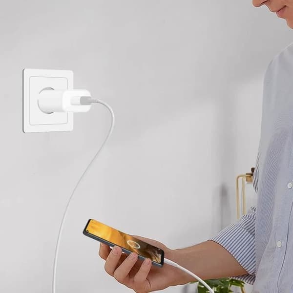 Laddare - Oppo - 10W - USB Type-C - Kabel inkluderad - Vit Vit