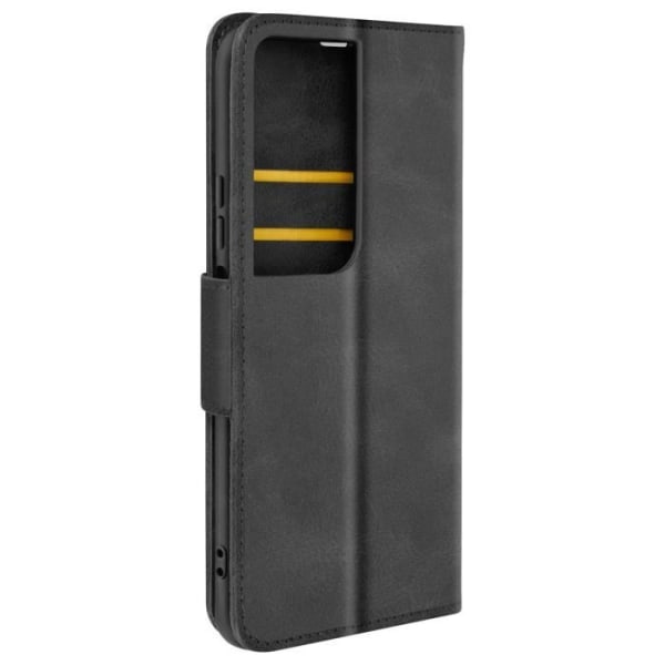 Taske til Honor 90 Smart Flip Wallet Support Håndledsrem Sort Svart