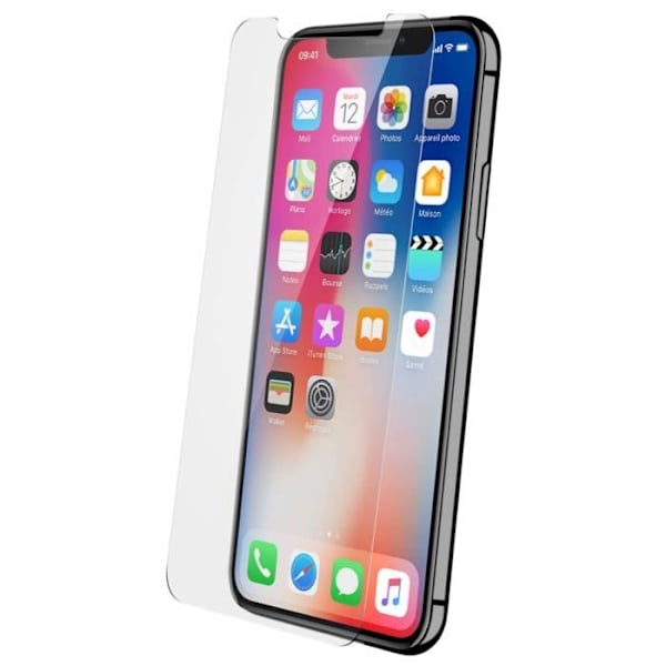 Skyddande film - Akashi - iPhone X - Härdat glas - 2 filmer - Rep-resistant Transparent