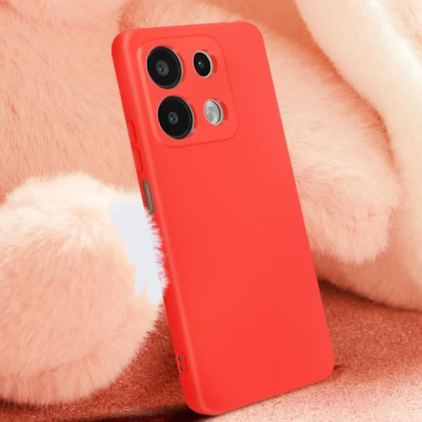 Suojakuori Xiaomi Redmi Note 13 4G Soft-touch Anti-sormenjälki Red Röd