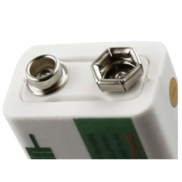 Batteri 7.4V 1200mAh Li-ion med USB-C port til 9V-USB opladbare enheder