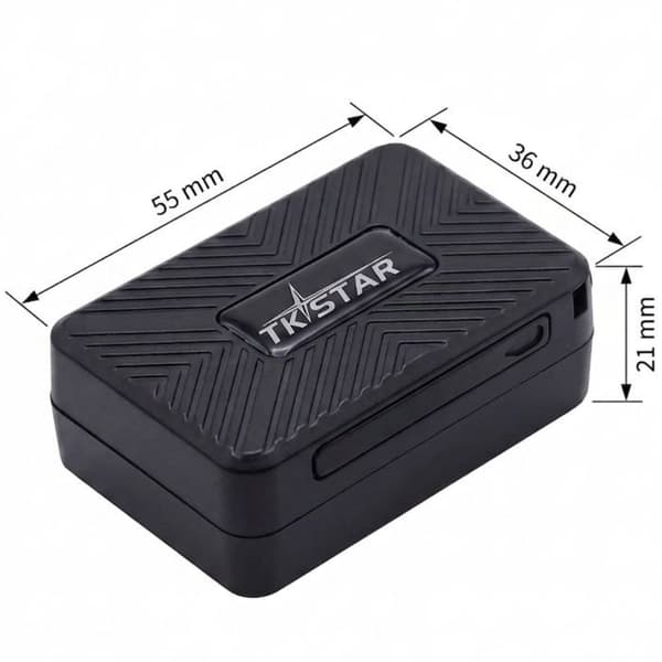 GPS Tracker 4G LTE Magnetisk Vandtæt IP67 Realtids Tracking TKSTAR Sort