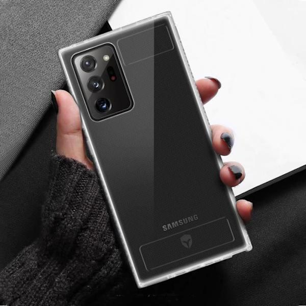 Coque - Tryax - Galaxy Note 20 Ultra - Transparent Hvid - Stødabsorberende Gel - Livstidsgaranti Klar vit