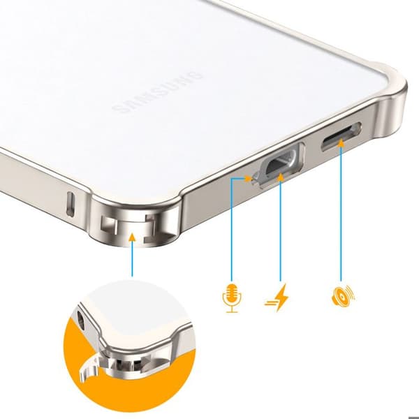 Skyddsbumperskydd för Galaxy S26 Minimalistisk design med grå kameraram Grå
