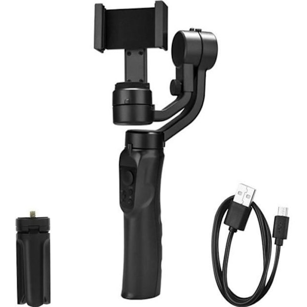 Stabilizer Gimbal Smartphone - Lemonda - F6 - 3 Aksler - Driftstid 6 til 8 timer - Mini-tripod inkluderet