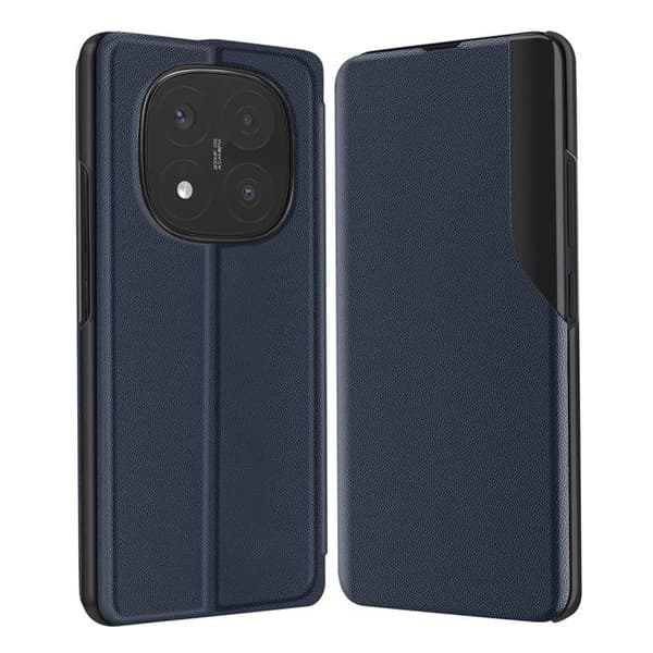 Folio-etui til Xiaomi Redmi Note 14 Pro Plus med videostøtte i natblå Blå