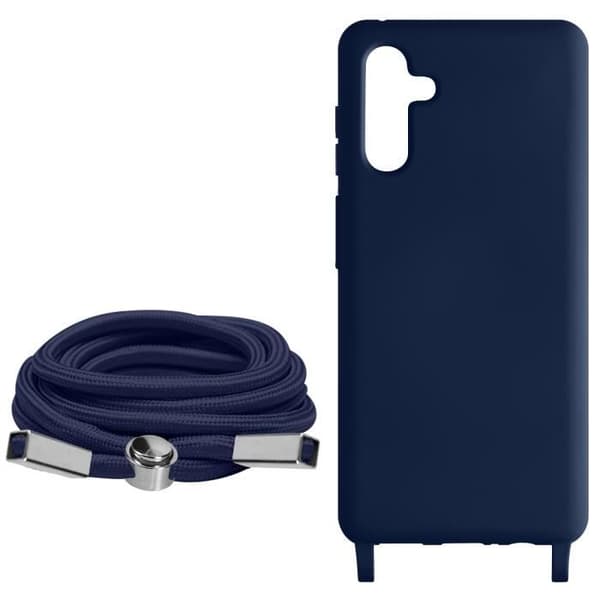 Coque Cordon - Samsung - Galaxy A54 5G - Blå - Justerbar nylon snöre - Semi-rigid Blå