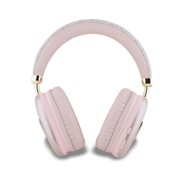 Trådlösa stereohörlurar Bluetooth 5.3 4G Triangle Guess Rosa Ros