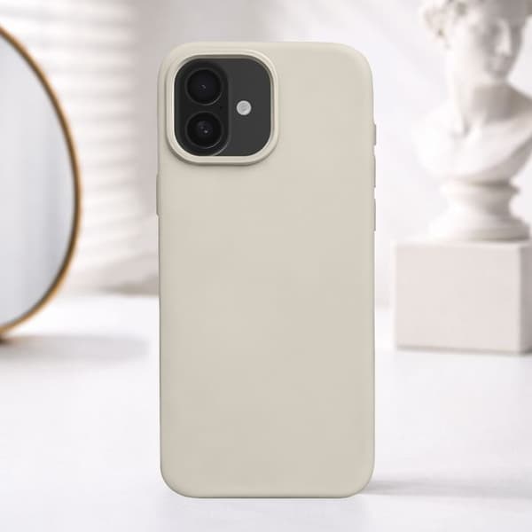Skydd för iPhone 16 Plus Modell SolidX Stötsäker kompatibel med trådlös laddning Rhinoshield Beige beige