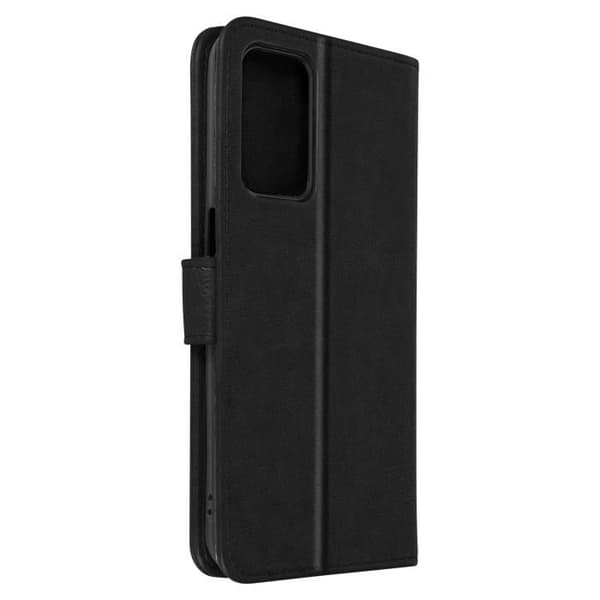 Cover - AVIZAR - Oppo A16 og A16s - Wallet Flip - Sort - Videostøttefunktion Svart