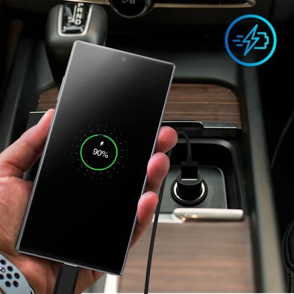 Kaasulaturin - Forever - Nopea 2A - USB Type C -kaapeli 1,2 m - Musta - Turvallinen Svart