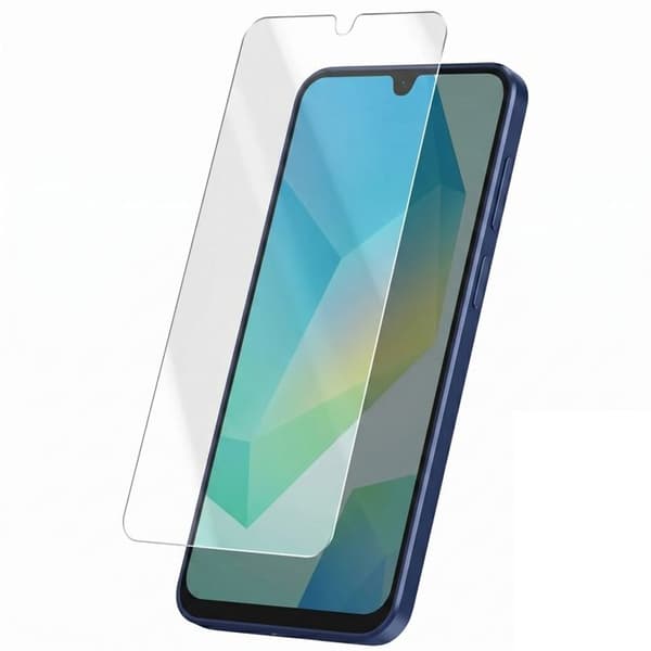Pack med tillbehör, glasback och laddare för Samsung Galaxy A16, transparent Vit