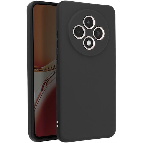 Coque til Oppo Reno 12F Silikone Blød Mat Sort Svart