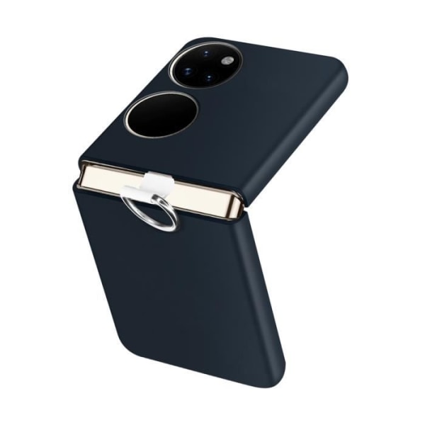 Huawei P50 Pocket Rigid Case 2-osainen design Sininen kiinnitysrengas Blå